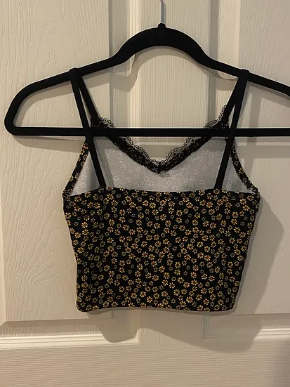 Floral Laced Tank Top — view 3