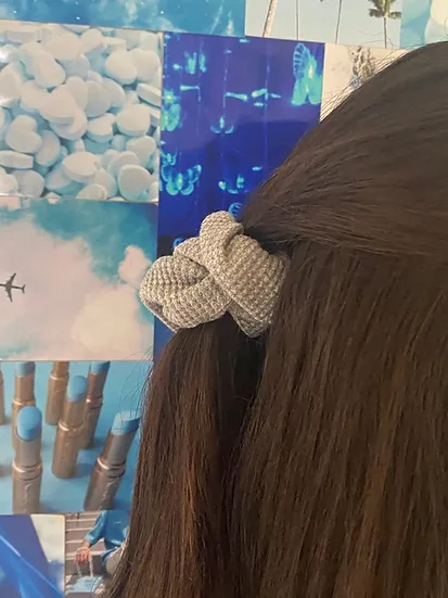 Grey Scrunchie